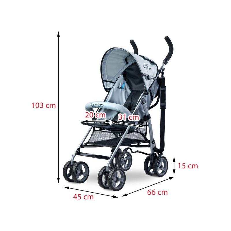 Sport babakocsi CARETERO Alfa lila