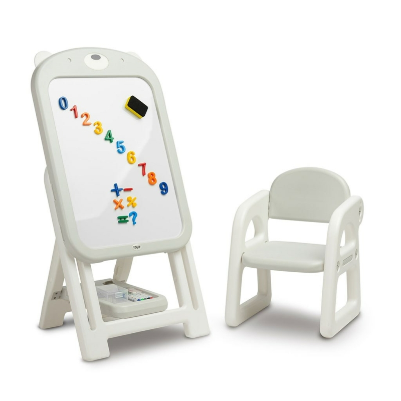 Rajztábla székkel TED Toyz szürke